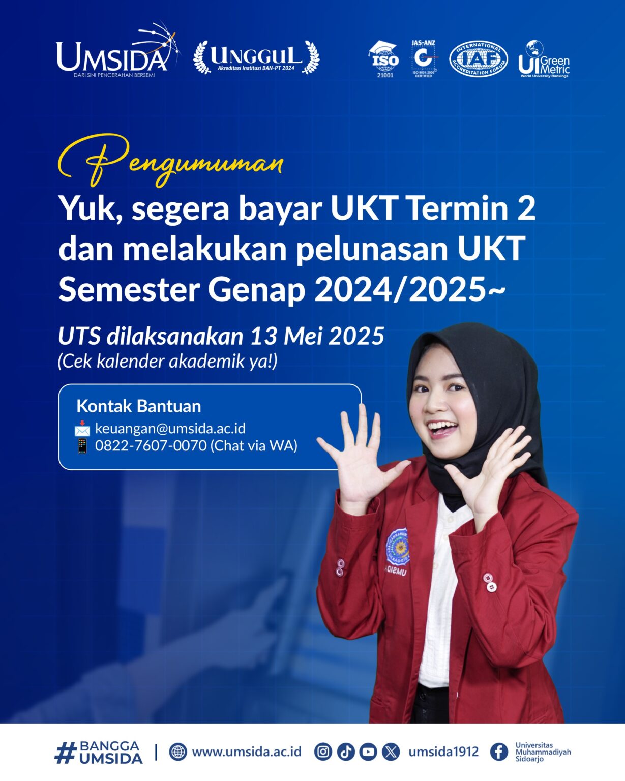 INFORMASI PEMBAYARAN UKT TERMIN 2 DAN PELUNASAN UKT SEMESTER GENAP 2024 ...